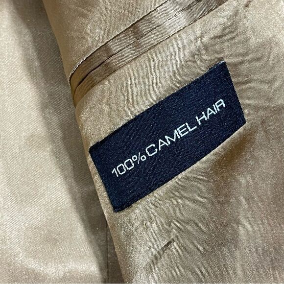CAMEL HAIR blaze Men's jacket lined  Haspel size 42 - Picture 4 of 12